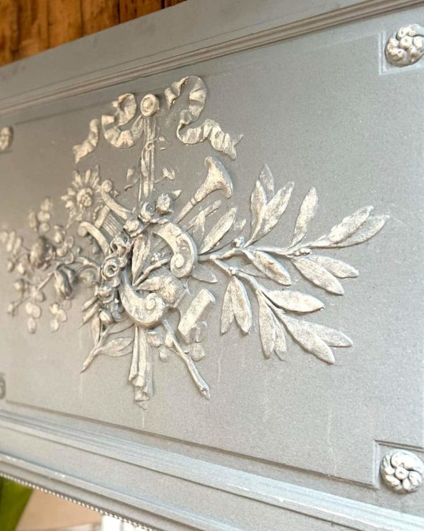 Louis XVI style trumeau mercury mirror