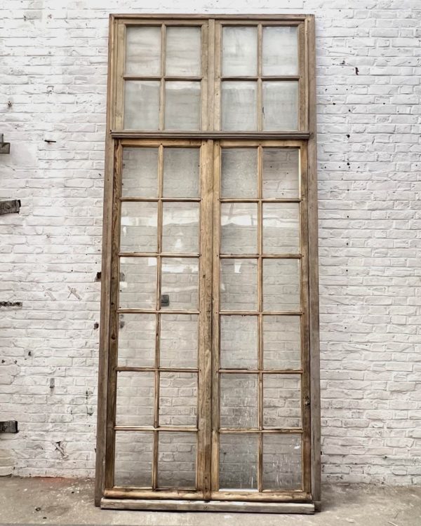 Double window with transom