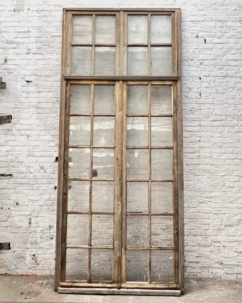 Double window with front transom
