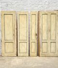 4 portes incurvées et 2 façades de placard,motif louis XVI, peinture marbré facade