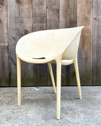 soft egg chair philippe starck semi side