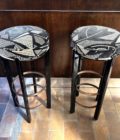 Pair of top stools