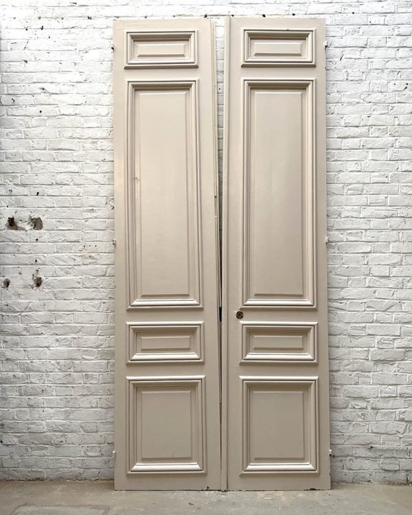 Double porte en chêne 297 x 129 cm