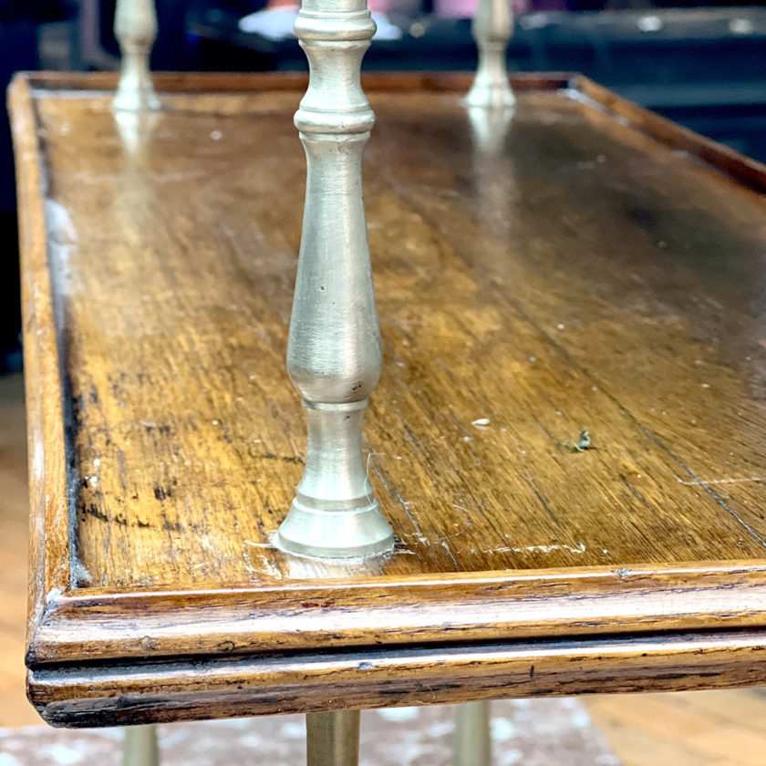 Oak sideboard, marble top zoom