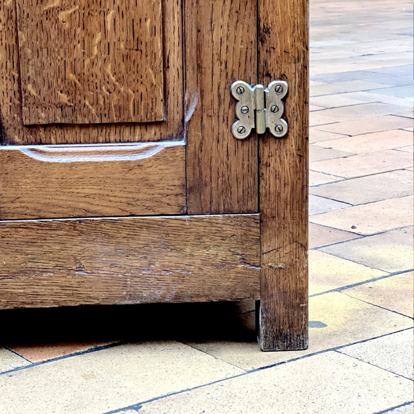 Oak sideboard, marble top zoom down