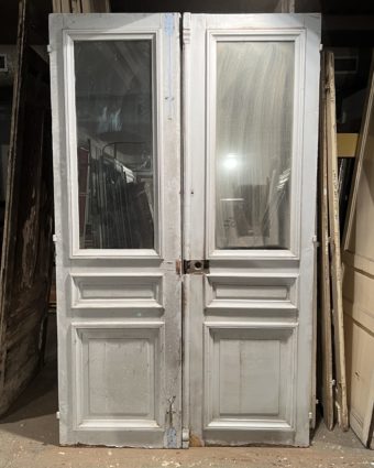 Double porte Haussmannienne vitrée 152x254 cm