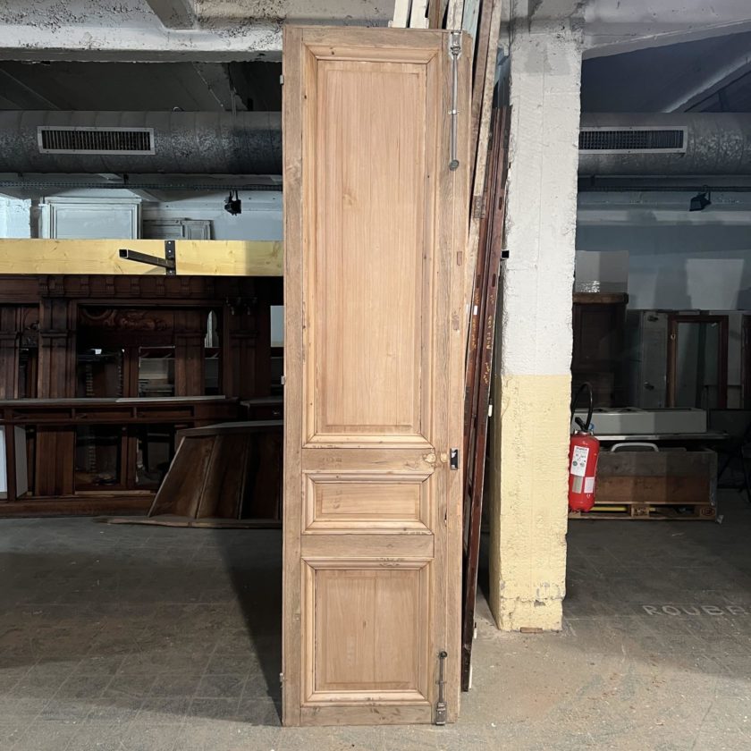 Porte haussmannienne décapée 71,5x269 cm