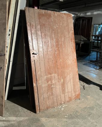 Porte ancienne de grange 119x203 cm
