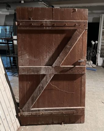 Porte ancienne de grange 119x203 cm