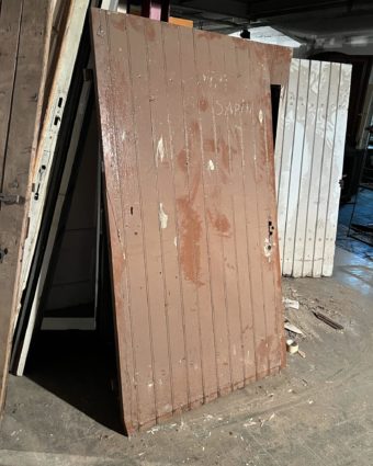 Porte ancienne de grange 119x201 cm