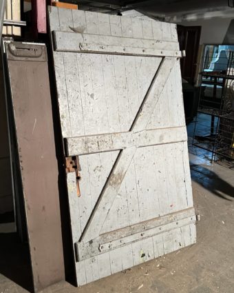 Porte ancienne de grange 119x201 cm