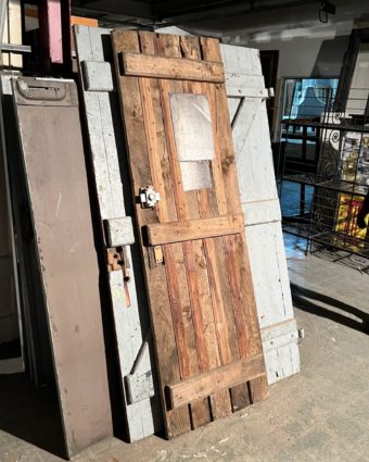 Porte ancienne de grange 63x202 cm