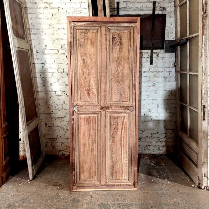 Oak closet door with frame 80x1995