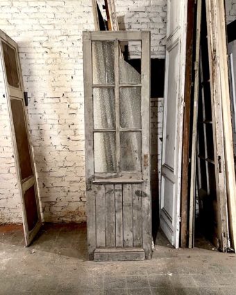 Porte ancienne vitrée 65x229