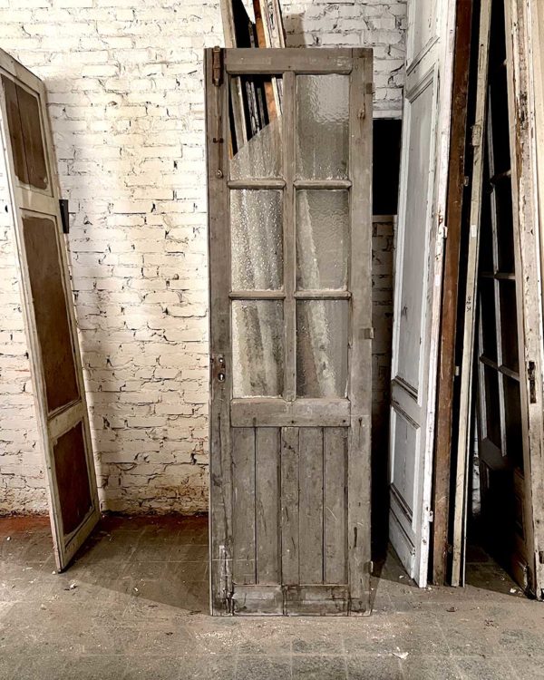 Porte ancienne vitrée 65x229 back