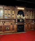 Boiserie bibliothèque avec dorure side