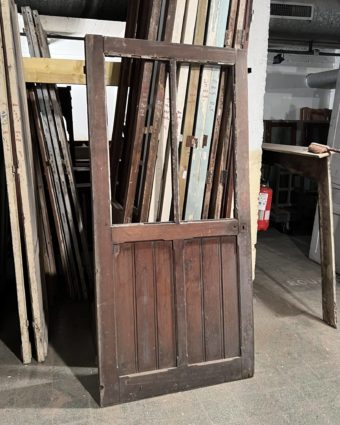 Antique glass door 96x198 cm