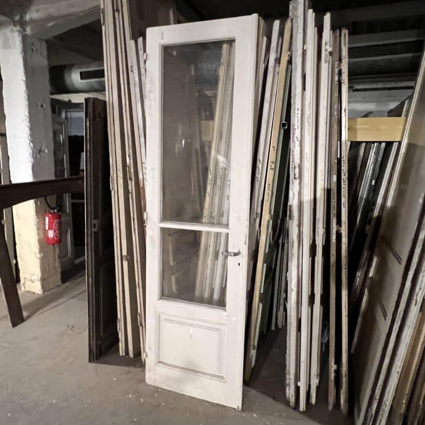 Antique glass door 70x248 cm