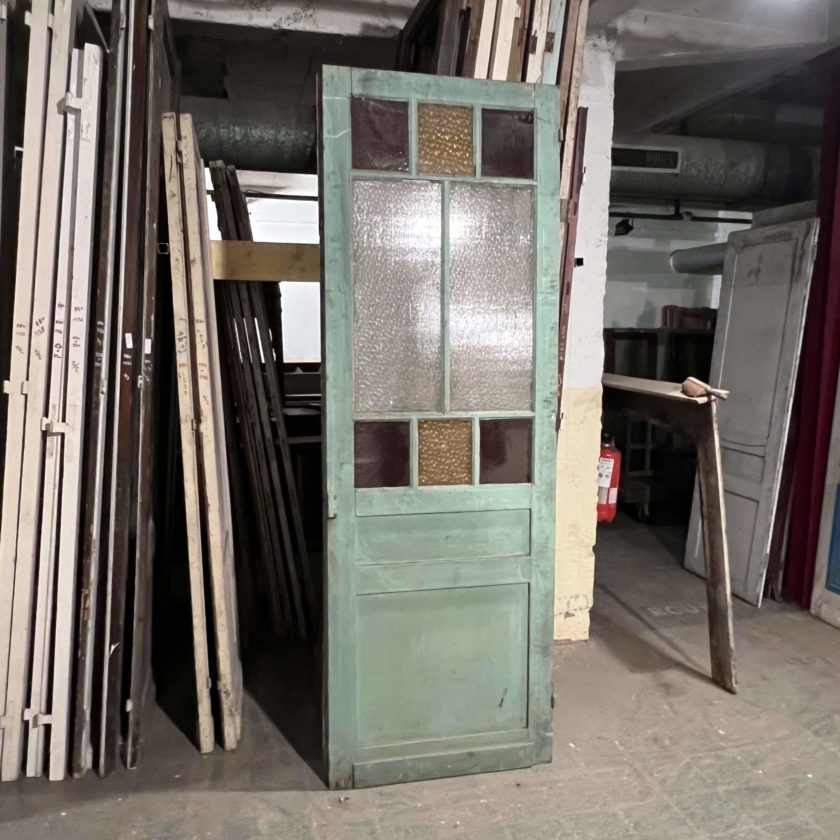Antique glass door 83x244 cm