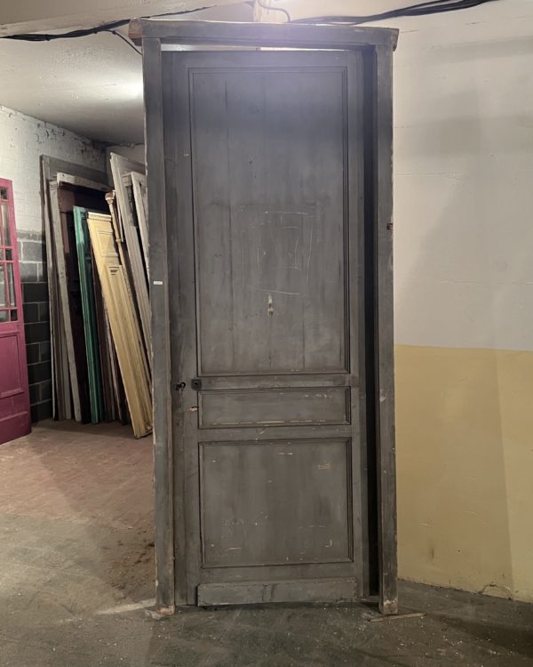 Antique door with frame 108x255 cm
