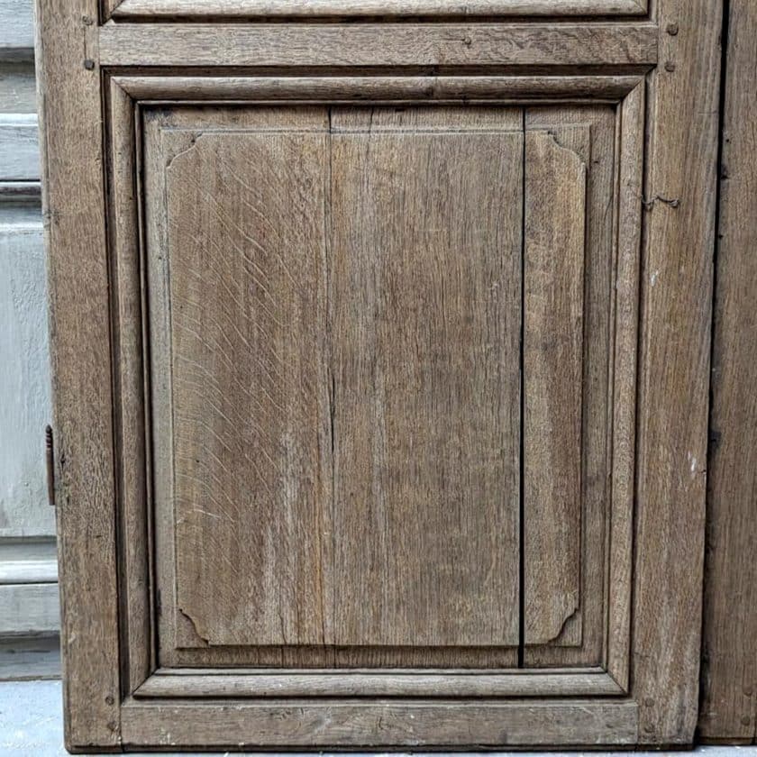 Double oak cupboard door Louis XV style 140x197 down