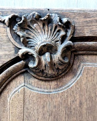 Double porte de placard en chene style Louis XV 140x197 zoom