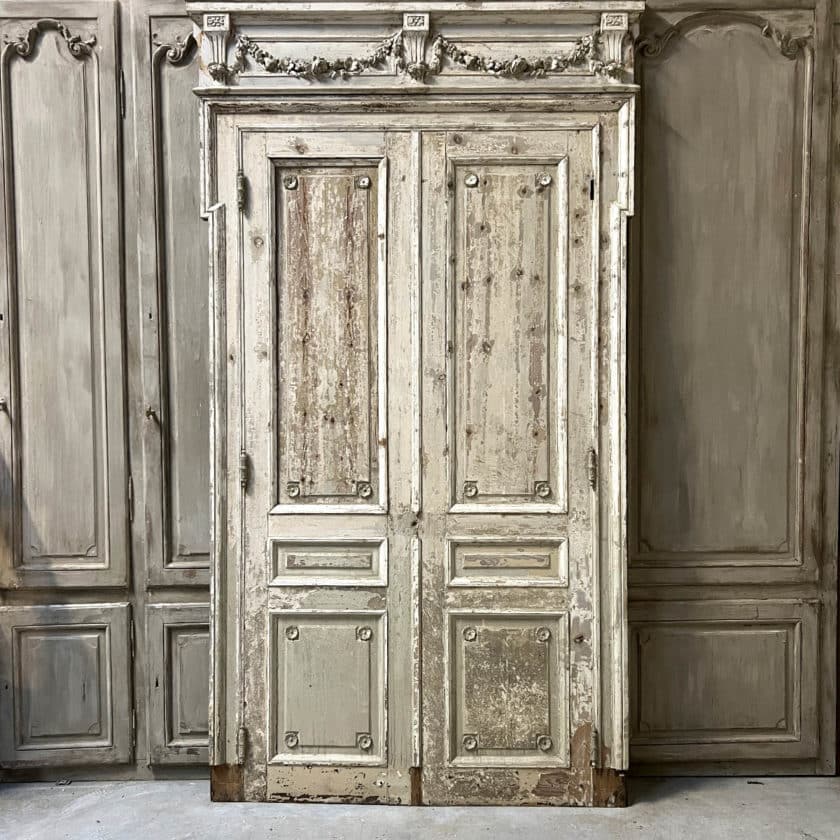Louis XVI style decorative double door front