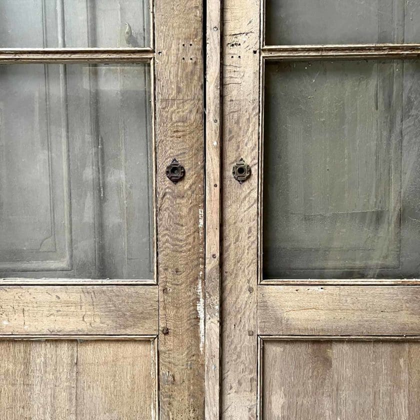 Double glass door in oak zoom