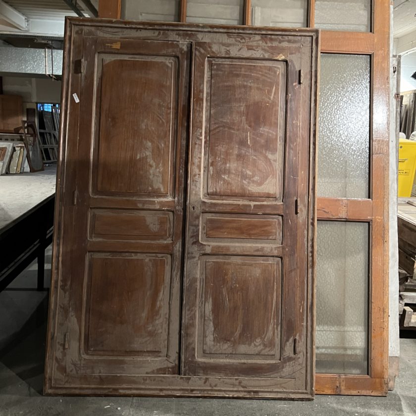 Double porte de placard avec bâti 137x194 cm