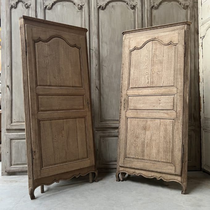 Pair of cupboard doors with frame