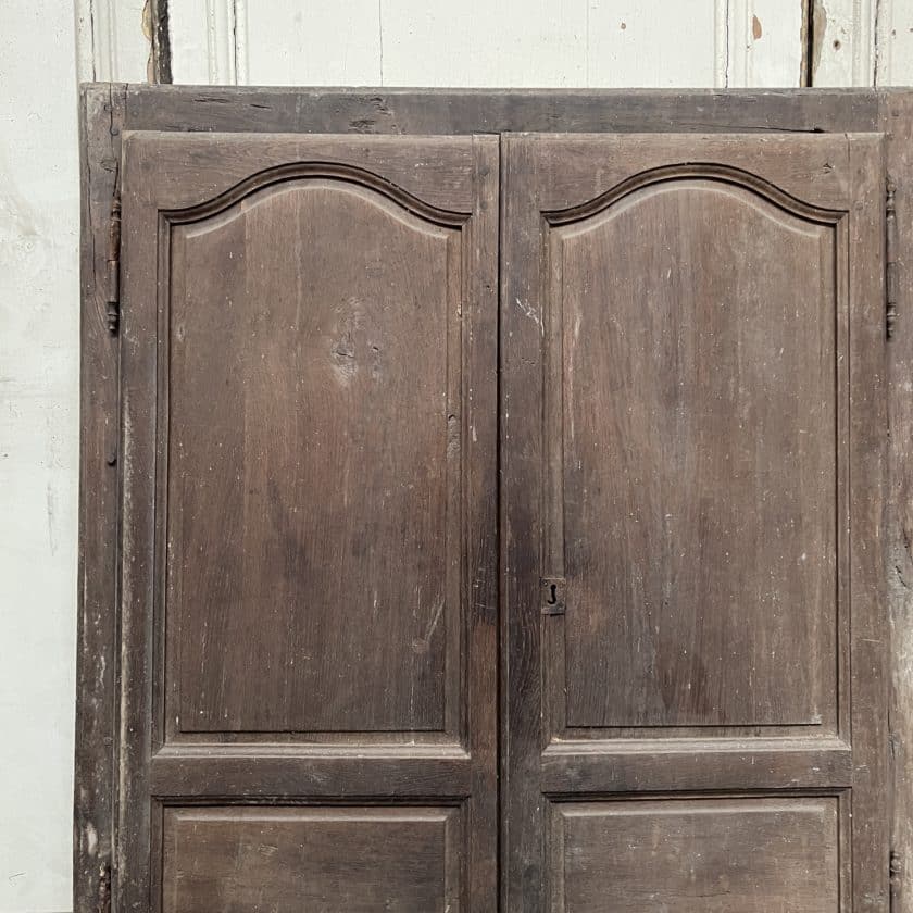 Double cupboard door with frame