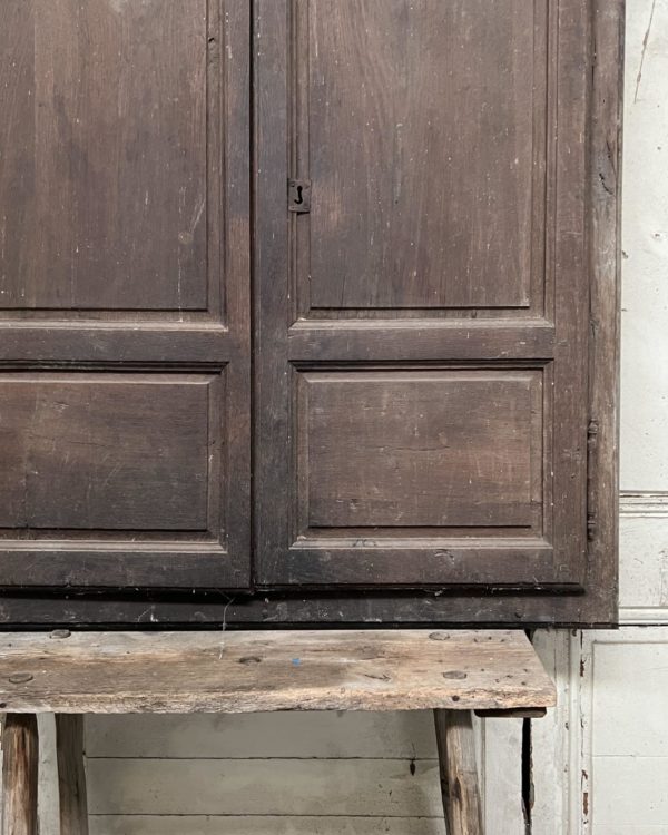 Double cupboard door with frame