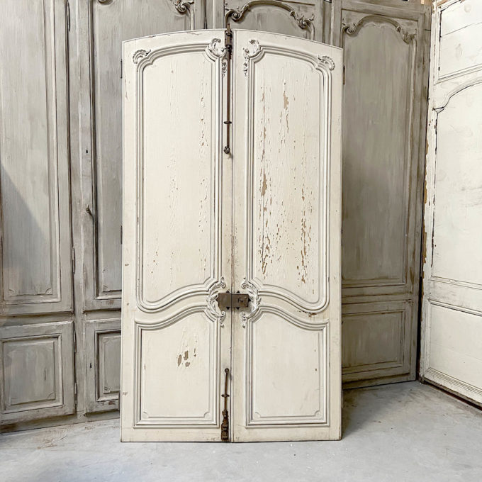 Louis XV oak double door 138x257 cm