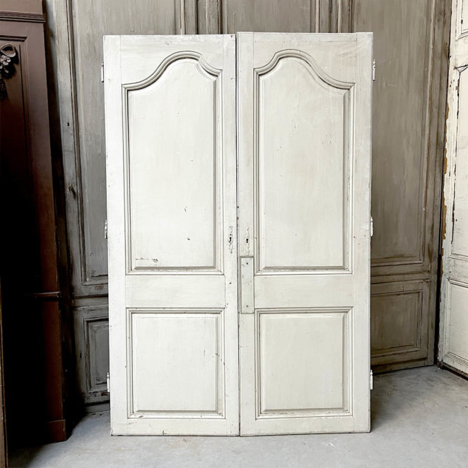 Antique Louis XV double cupboard door 148x230 cm