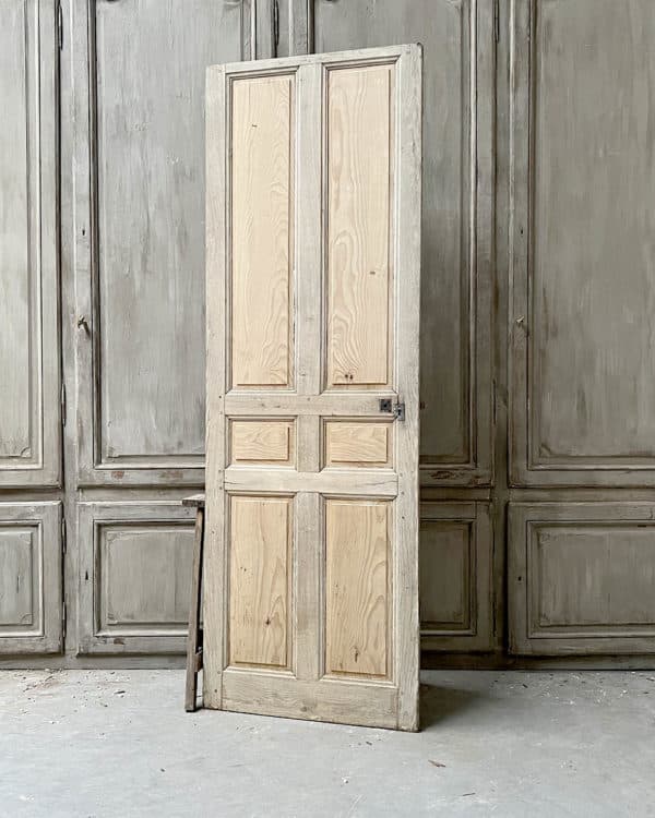 Antique stripped cupboard door 79x235 cm