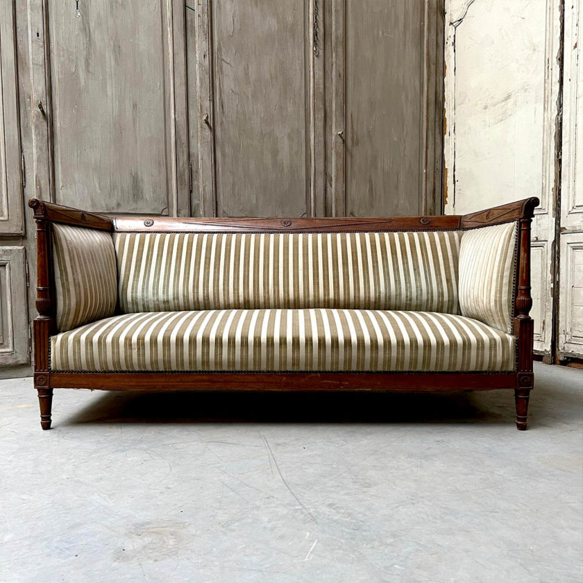 directoire style sofa front