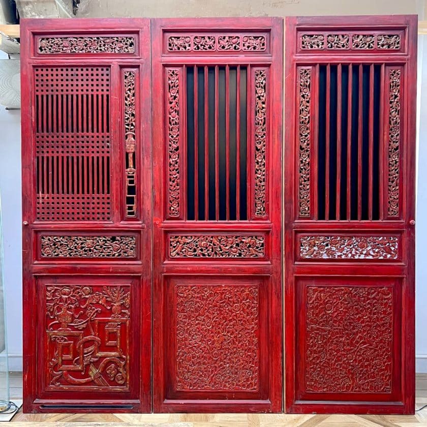 Set of 11 Chinese doors