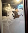 Mirror behind bar side