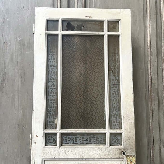 Single glass door 84x239 cm top