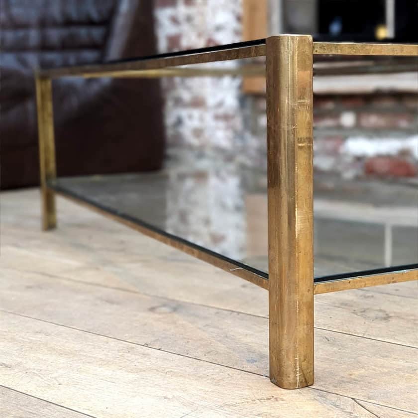 Broncz coffee table by Jacques Quinet side