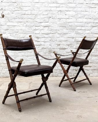 4 empire-style armchairs
