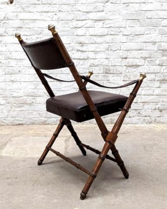 4 empire back armchairs