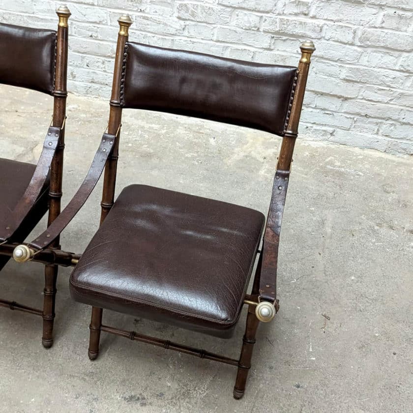 4 empire top armchairs