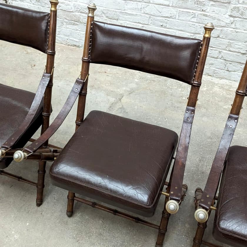 4 empire style top seat armchairs