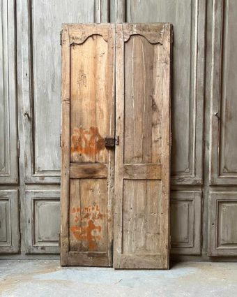 Double porte de placard style Louis XV 104x229cm back
