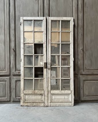 Double porte miroité 133x228 cm