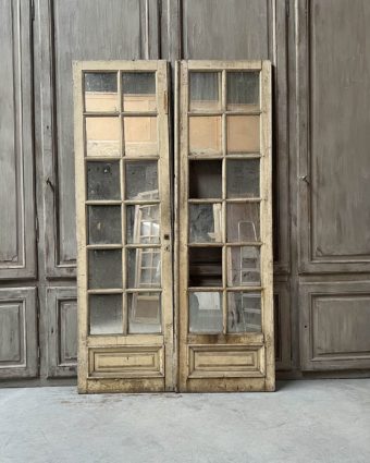 Double porte miroité 133x228 cm