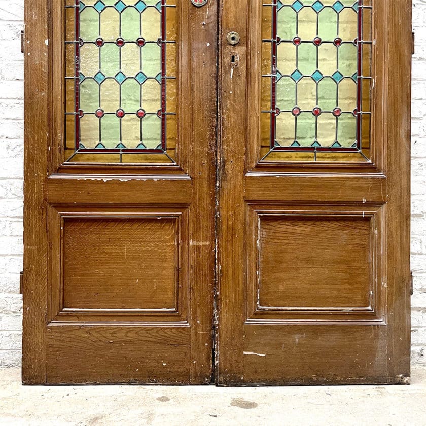 Double porte à vitraux 140x237cm
