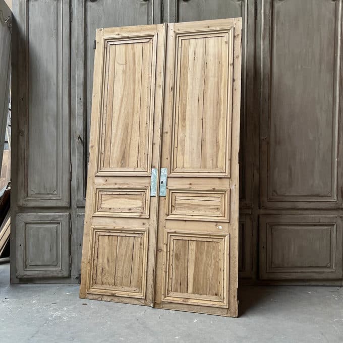 Pickled double cupboard door 138x252.5cm