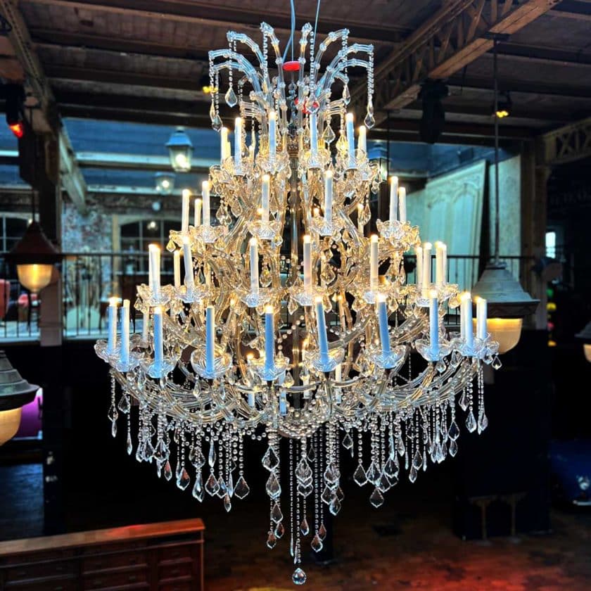 66-arm top glass chandelier